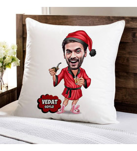 Kişiye Özel Senin Yılın Olsun Karikatürlü Yastık