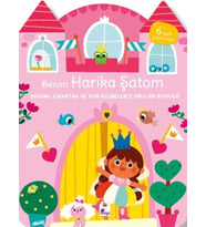 Benim Harika Şatom-Boyama, Çıkartma ve Yeni Kelimelerle Dolu Bir Oyun Evi (6 Sayfa Çıkartma)
