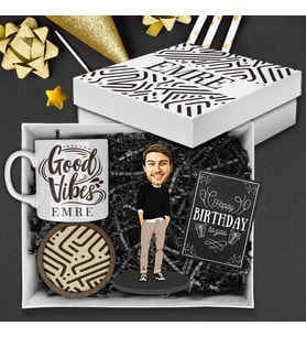 Motto Gift Doğum Gününe Özel Karikatür Biblolu Hediye Kutusu 53004