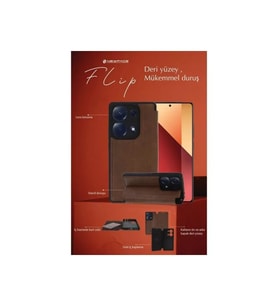 ERTAN iPhone 15 Kılıf Flip Cover - Siyah