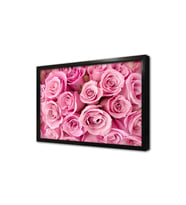Pembe Güller Çerçeveli Mdf Tablo