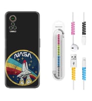 General Mobile GM 21 Pro GM 22 Pro Plus Kılıf Kablo Koruma Spiral Silikon Nasa 1326