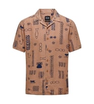 ONLY & SONS ONSALVIN REG SS OBJECT AOP RESORT SHIRT 22029104 (Mercan)