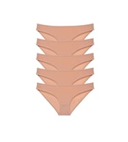 5 adet Süper Eko Set Likralı Kadın Slip Külot Ten
