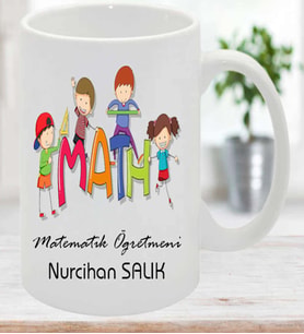 Matematik Öğretmenine Özel Öğretmenler Günü Hediyesi Kişiye Özel Kupa Bardak