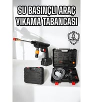 Yeni Nesil Araç Yıkama Şarjlı Tabancası Basınçlı Su Hazneli