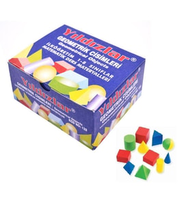 Geometrik Cisimleri 1 Paket Yıldızlar Geometrik Cisimler (Karışık)