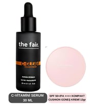the fair. C Vitamini Aydınlatıcı Gözenek Bakım ve Kompakt Güneş Kremi Set