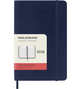 Moleskine 12 Ay Günlük Ajanda Cep Boy Yumuşak Kapak Safir Mavi (Turkuaz)