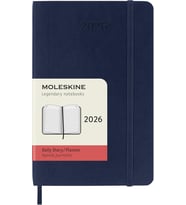 Moleskine 12 Ay Günlük Ajanda Cep Boy Yumuşak Kapak Safir Mavi (Turkuaz)