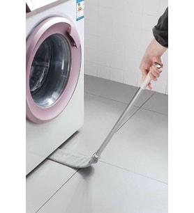 Mikrofiber Başlıklı Girintili Yüzey Dip Köşe Raf Temizleme Mopası