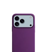 Apple iPhone 17 Pro 6.3'' Liquid Lansman Silikon Kılıf Derin Mor