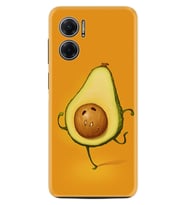 Xiaomi Redmi Note 11E Kılıf Resimli Desenli Silikon Platinium Series Dance Avokado 1878