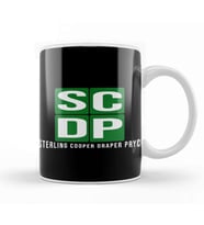 Sterling Cooper Draper Pryce Mad Men inspired 02 Kupa Bardak Porselen