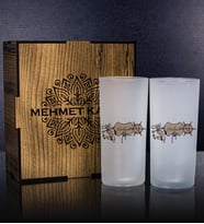 eJOYA Kişiye Özel Kutusunda 2'li Rakı Bardağı Hediye Seti 111317