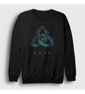 Presmono Unisex Siyah Forest Dark Sweatshirt 186611tt