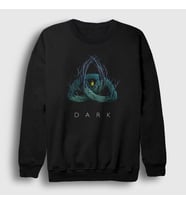 Presmono Unisex Siyah Forest Dark Sweatshirt 186611tt