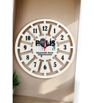 Polise Hediye Duvar Saati 40cm 001 (Beyaz)