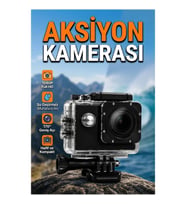 1080P Full HD Aksiyon Kamerası – Kompakt Tasarım, Spor ve Outdoor Kullanım