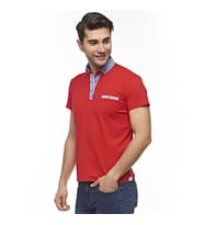Erkek Düz Kısa Kollu  Polo T-shirt (Kırmızı)
