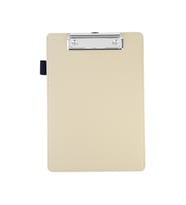 Sekreterlik,A5 Küçük Boy,Kapaksız,A5 Clipboard Vegan Suni Deri,17,5x24,5 cm.,Bej