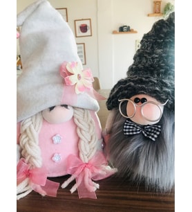 El Yapımı Aşk Ve Şans Cücesi, Sevgili Gnome’lar Çift Cüce (Gri - Pembe)