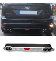 Ford Focus 2 Hatchback Gri Difüzör Difizör Yuvarlak Egzoz Görünüm Kulaklı Tip 2004 - 2010