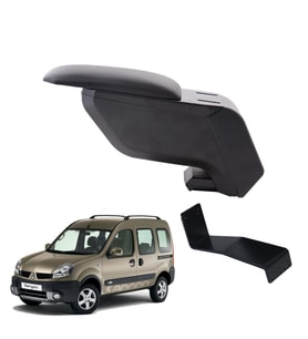 Renault Kangoo 2004 Delmesiz Çelik Ayaklı Siyah Kolçak Kol Dayama