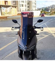 MOTOCAM Falcon Trex 188 Ön Cam 2022-2026 Model 78cm Siyah Renkli 4mm UZUN