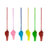Düdük Plastik Düdük 6'lı İpli Düdük