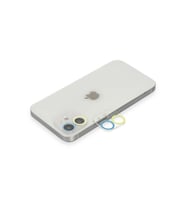 Uray store Apple iPhone 12 Mini Renkli Kamera Lens Koruma Cam - Sarı-Mavi