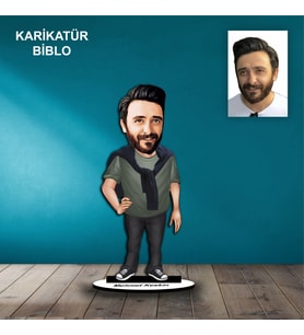 KİŞİYE ÖZEL ERKEK TASARIMLI KARİKATÜR BİBLO B70