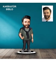 KİŞİYE ÖZEL ERKEK TASARIMLI KARİKATÜR BİBLO B70