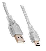 Powermaster USB 2.0 Şeffaf 3 Metre Mini 5 Pin Kablo