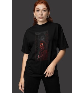 The Weeknd Rapper Baskılı Unisex Oversize Şarkıcı Tişört