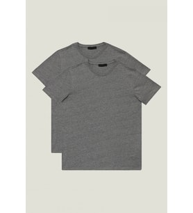 2'li Paket Premium Yazlık Düz Renk Basic T-shirt