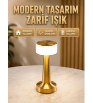 Touch Gece Lambası – Dokunmatik Kontrol, Kablosuz Kullanım, Metal Gövde Yeni Nesil (kopya)