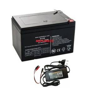 EYEPC Akülü Araç Araba Için 12v 12ah Akü 3.5 Amper Adaptörü Şarj Cihazı Aleti Birlikte