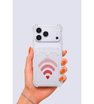 iPhone 17 Pro Max Kartlıklı Aşk Sinyali Desenli Kılıf - GLST9913-6714