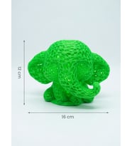 MYCRAFT3D Sevimli Fil Çocuk Odası Gece Lambası 3D Tasarım Led Işıklı Masaüstü Mesh Dekor Hediyelik