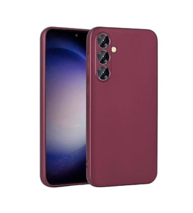 Vendas Samsung S23 FE Uyumlu Premier Soft Serisi Yumuşak Soft Rubber Silikon Kılıf (Mürdüm)