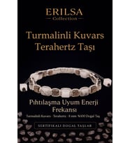 Sertifikalı Pıhtılaşma Uyum Enerji Frekansı – Turmalinli Kuvars ve Terahertz Doğal Taş 8 mm (Çok Renkli)