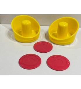 Air Hockey Tokaç 2 Adet + Disk 3 Adet Set Havalı Hokey Yedek Parça