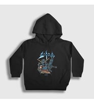 Presmono Unisex Çocuk Siyah Soldier Sodom Kapüşonlu Sweatshirt 388430tt