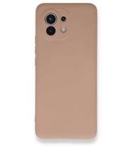 Newface Xiaomi Mi 11 Kılıf Nano içi Kadife Silikon - Pudra