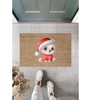 Dormot Modern Baskı - Minik Ayıcık - Karşılama Kapı Önü Paspası (Bej)