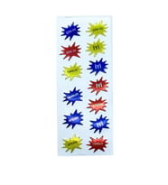 Sticker Kabartmalı Stiker Defter, Planlayıcı Etiket Aferin, Tebrikler (cb439) 16x7 cm