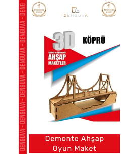 #Oyuncak Eğitici Eğlenceli Lazer Kesim 3mm MDF Boyanabilir 3D Puzzle Demonte Ahşap Oyun Maket