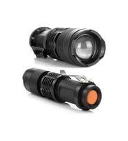 Km-87 Polis Tipi Zoomlu Şarjlı Metal Dağ Kamp Cep Feneri Cree Led 2300 Lumens