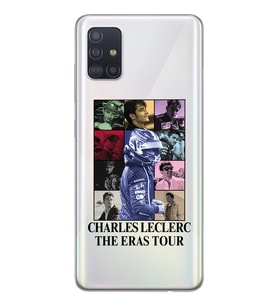 Samsung Galaxy A51 Uyumlu Charles Leclerc Tasarımlı Şeffaf Telefon Kılıfı